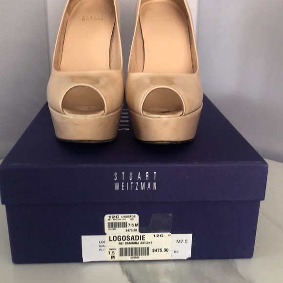 Stuart Weitzman nude patent shoes - Picture 3 of 3